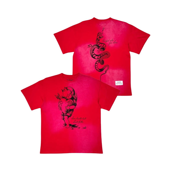 Wrathboy Love Hurts Red Tee