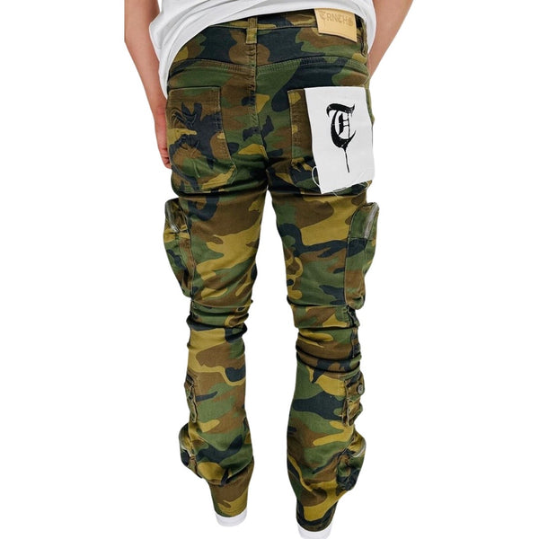 TRNCHS Khurasan Camo Stacked Jeans