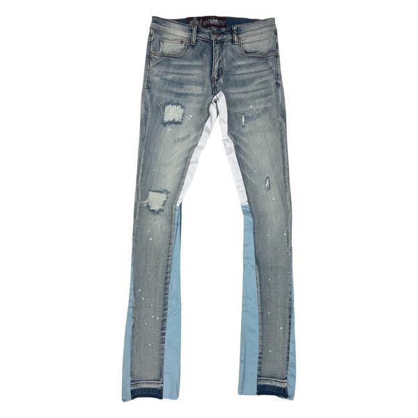 Denimicity Baby Blue Stacked Jeans