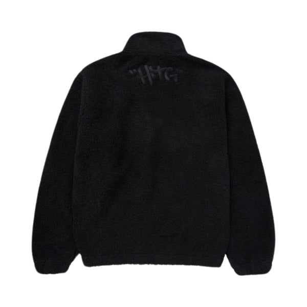 Honor The Gift Script Sherpa Black Pullover