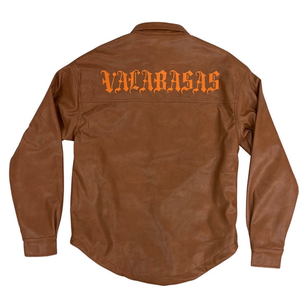 Valabasas “Solace” Wheat Leather Shirt