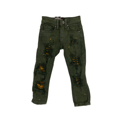 Kids Denimicity Patched Jeans (Olive)