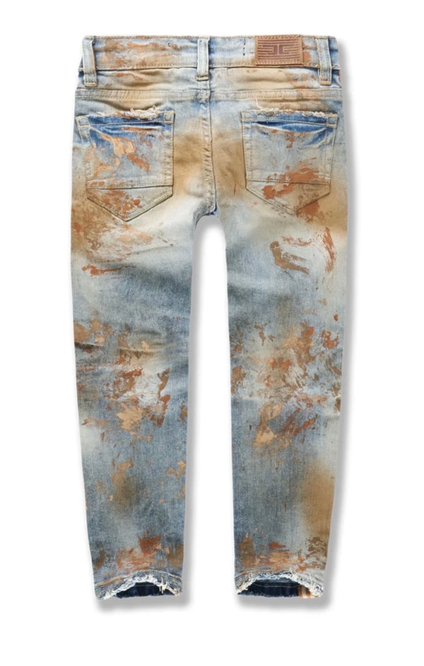 Kids Striped Jeans (Desert Fox)