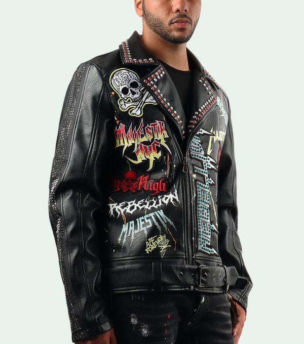 Majestik Rockstar Leather Jacket