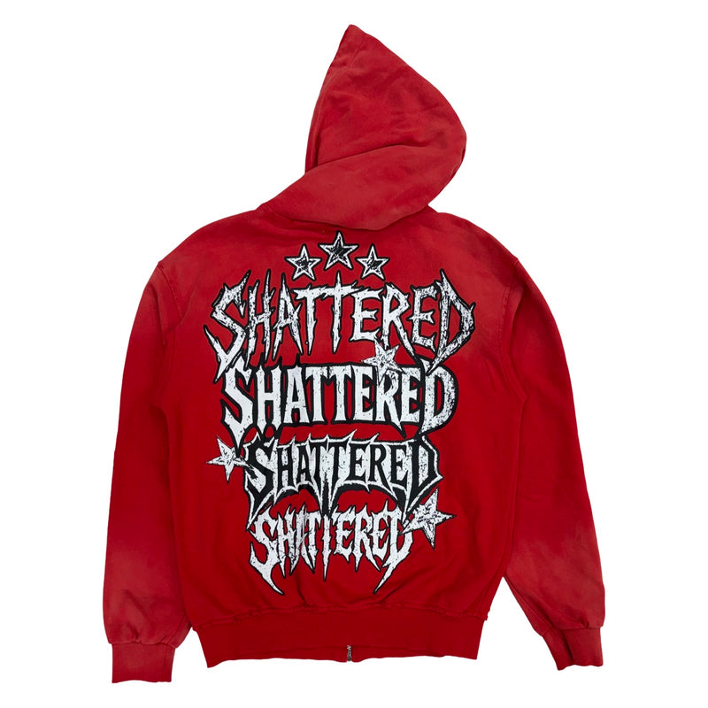 Shattered Hearts “Repeat” Red Hoodie