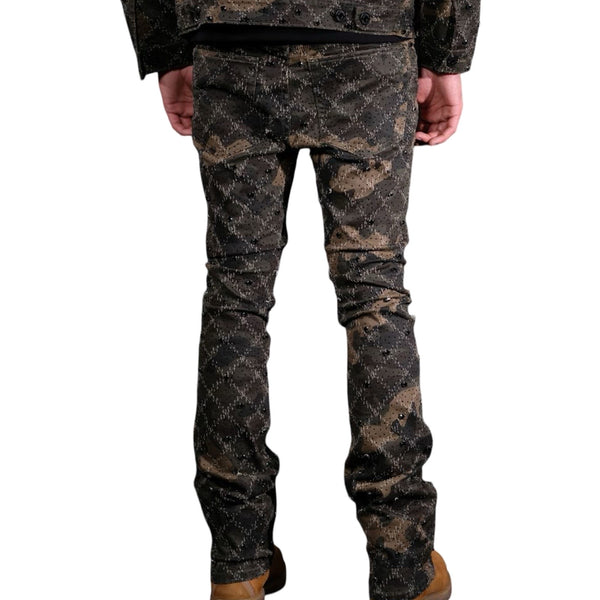 Vicious “Embellished Stone” Camo Jeans