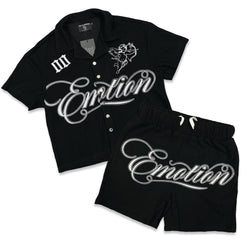 Mixed Emotion “Signature” Black Short Set