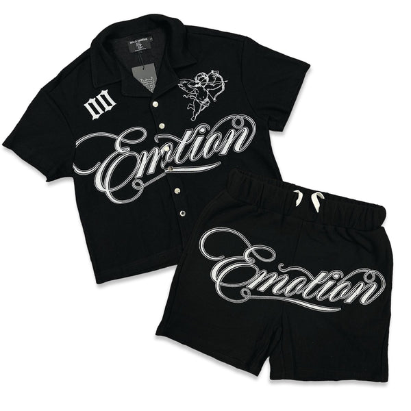 Mixed Emotion “Signature” Black Short Set