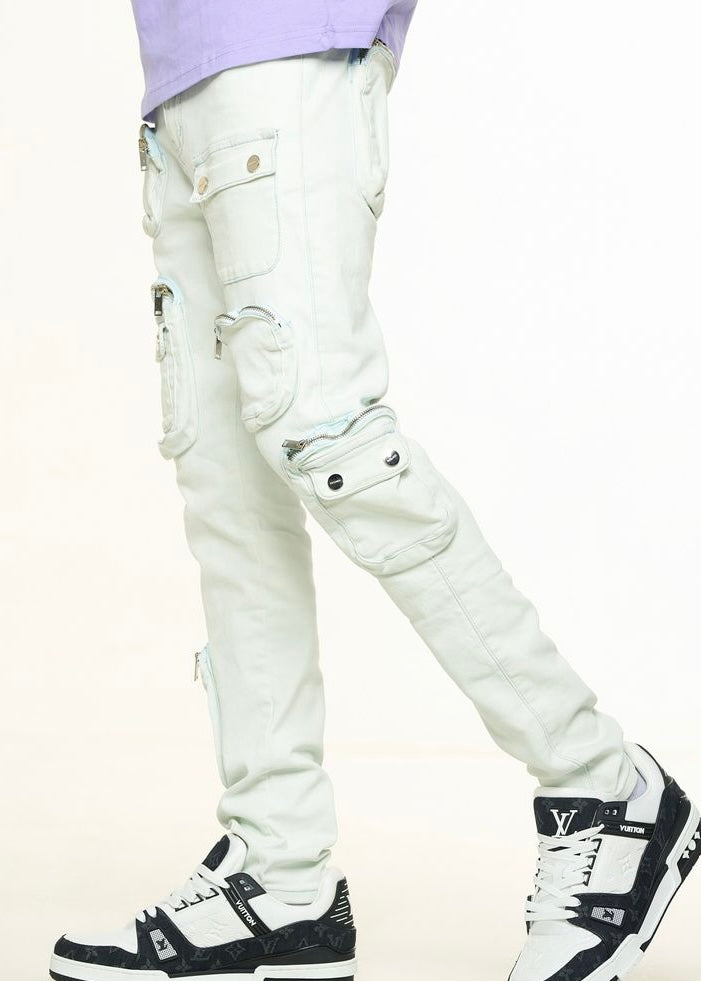 Pheelings “Lucid Dreams” Light Blue Cargo Skinny Jean