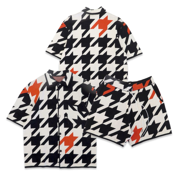 Free reFills “Checks Jacquard” Short Set