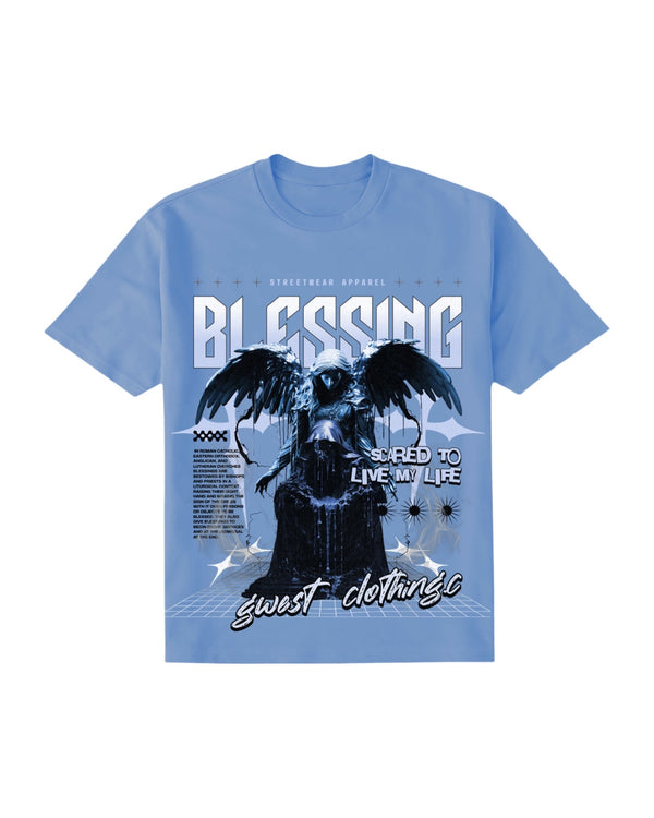 G West “Blessing” Stones Blue Tee