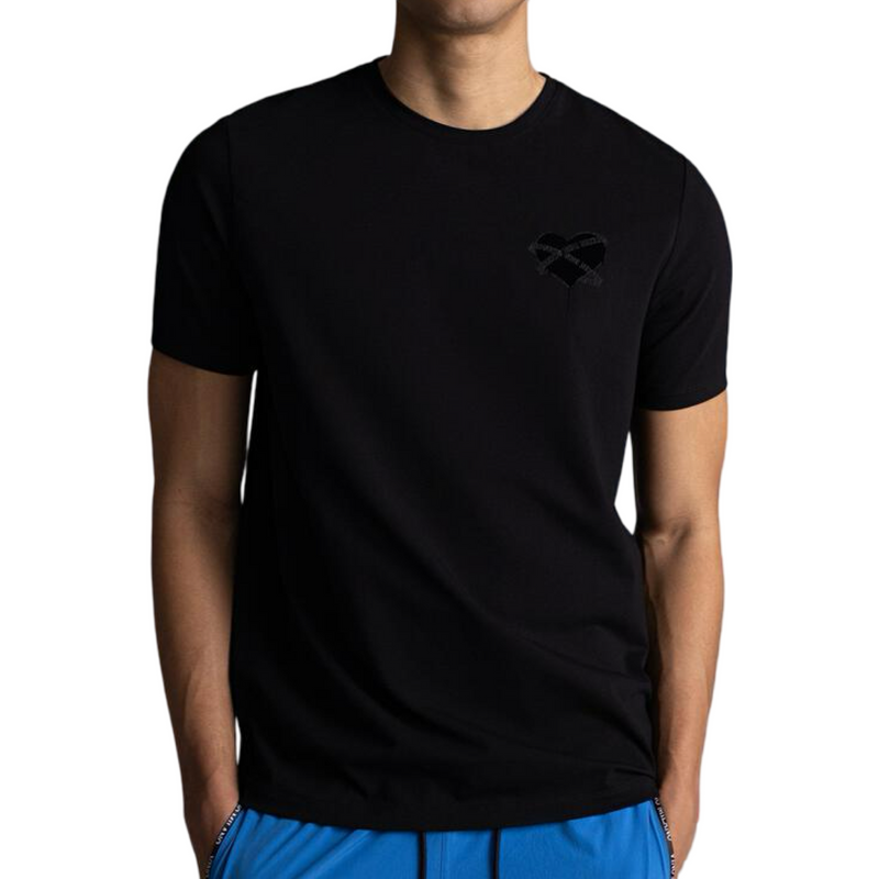 Roberto Vino Tech Heart Black Tee