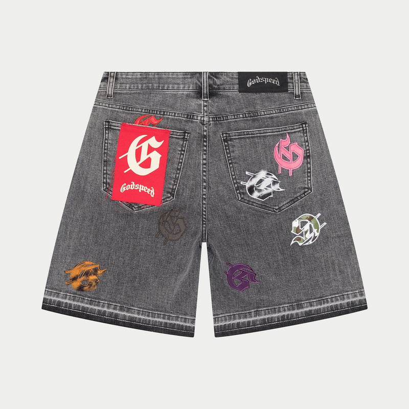Godspeed “Infinity” Grey Multi Color Shorts
