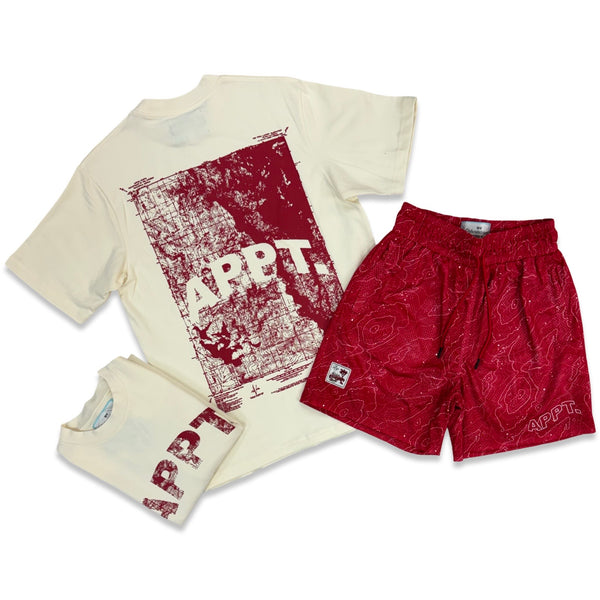 By Appt Only “Geographic” Red Short Set