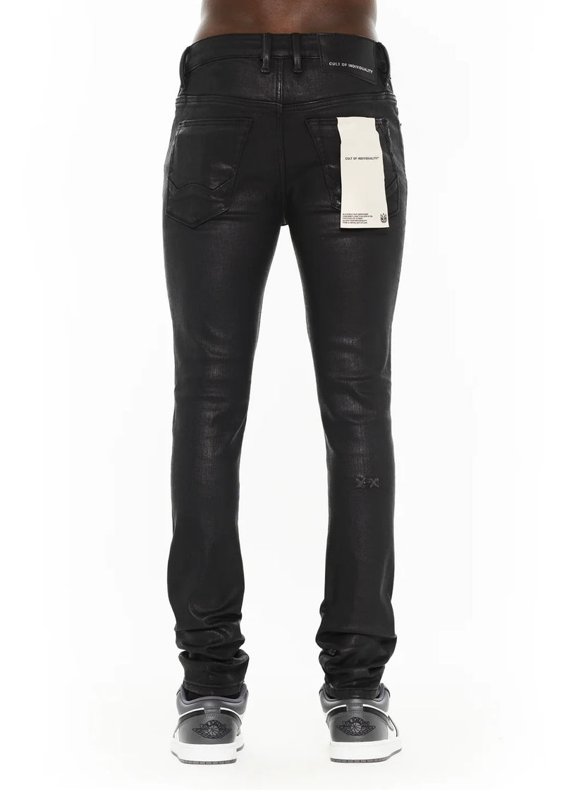 Cult “Black Coated” 601 Skinny Jeans