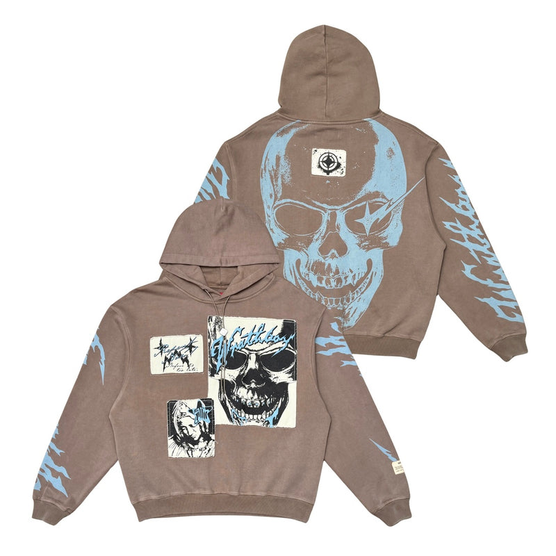 Wrathboy “Repent Now” Taupe Hoodie