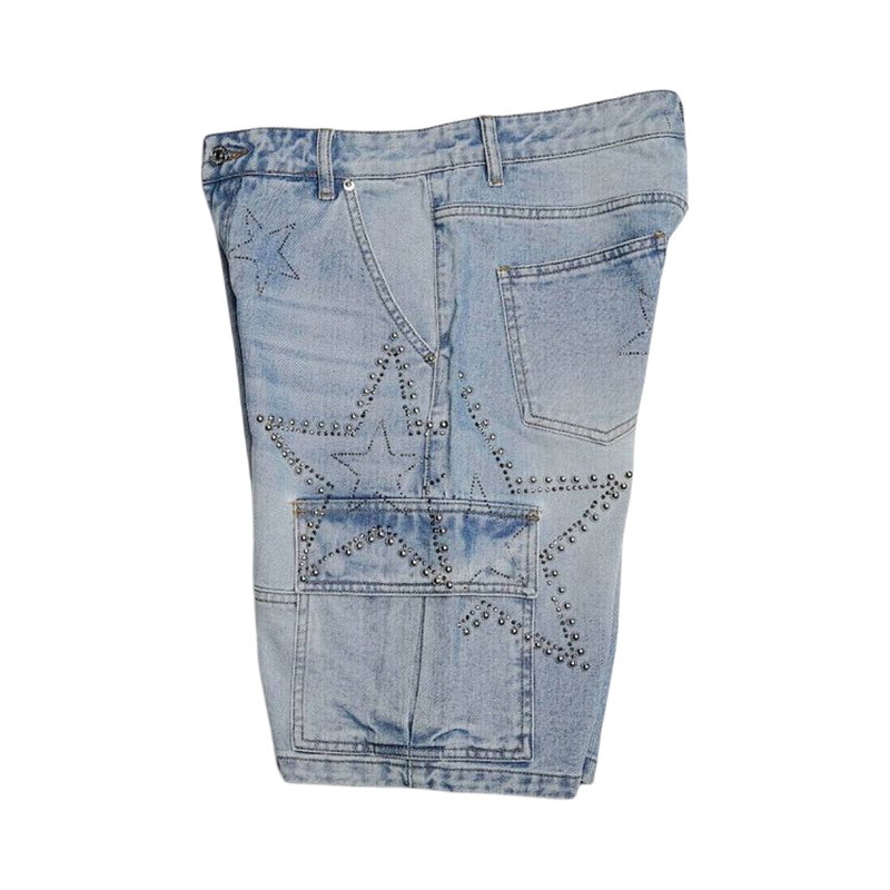 Concept La “Madrid” Blue Wash Shorts