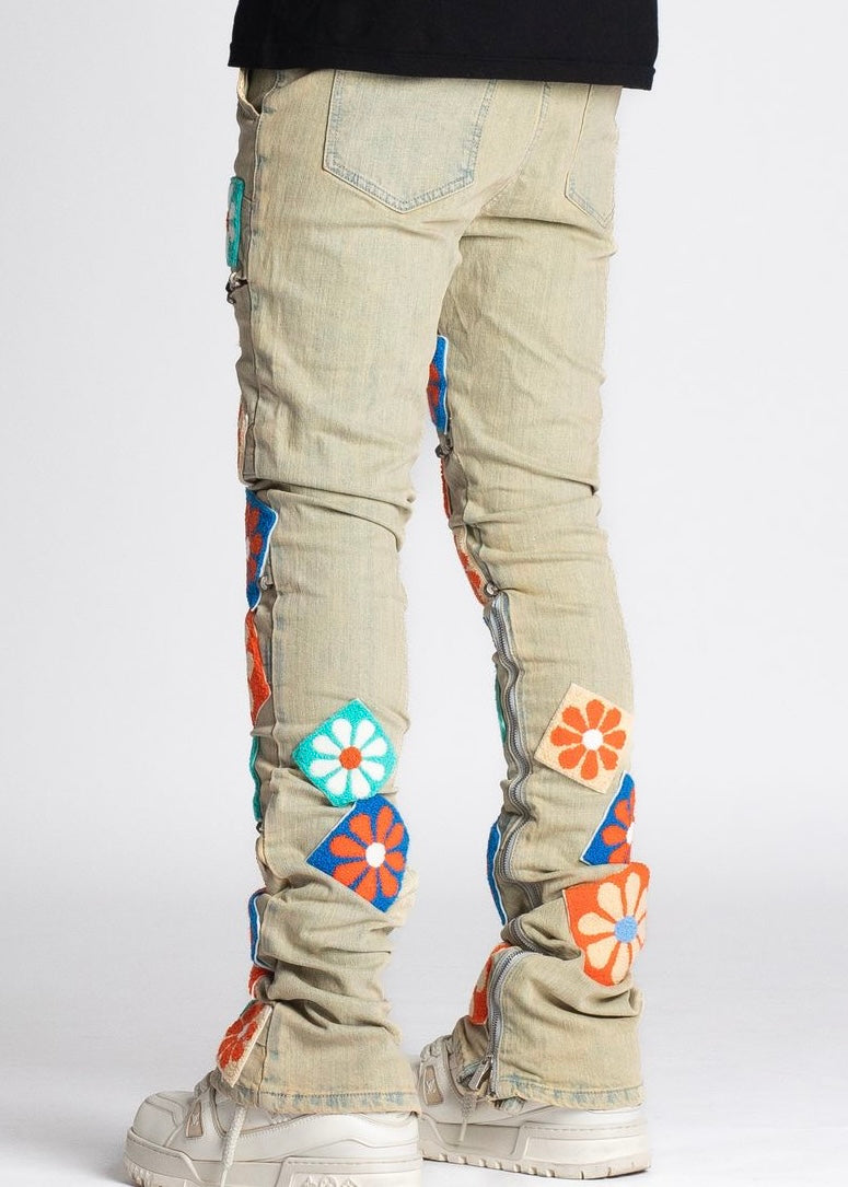 Guapi Vintage Flower Jeans