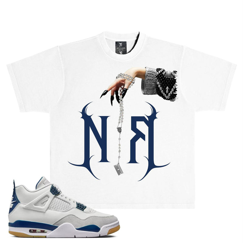 November Reine “Razor” Stone White Tee