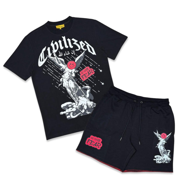 Civilized No Fear Black Short Set
