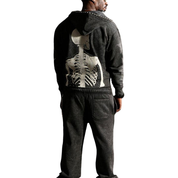 Elite “Skull Premium” Heavy Wash Track Set