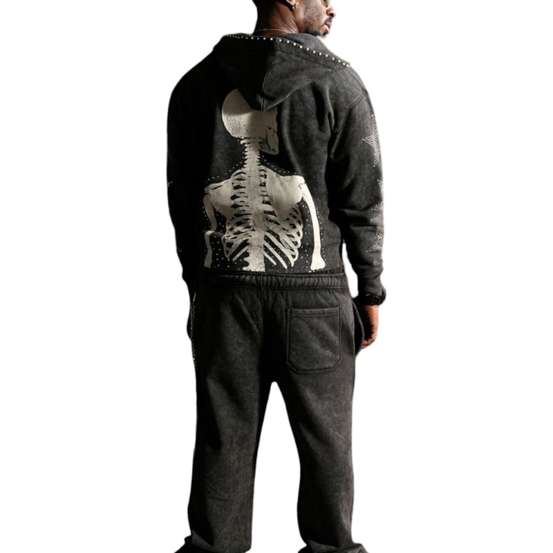 Elite “Skull Premium” Heavy Wash Track Set