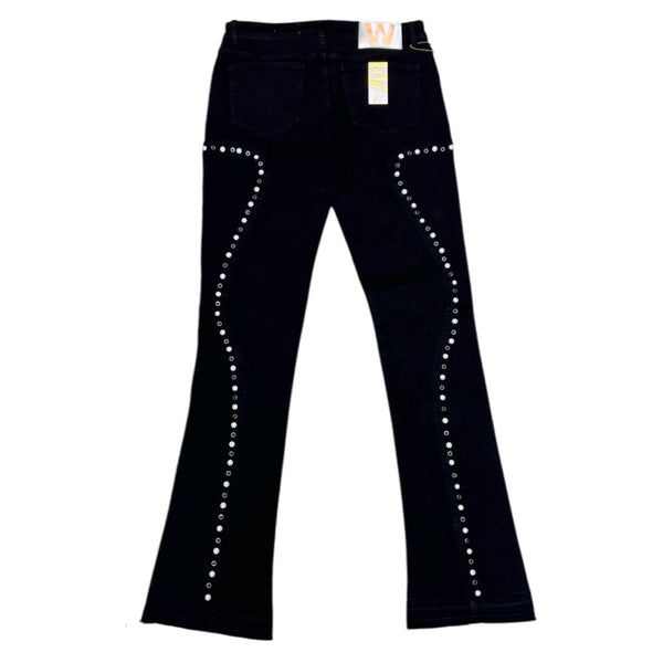 W By Waimea “Embellished” Black Jeans