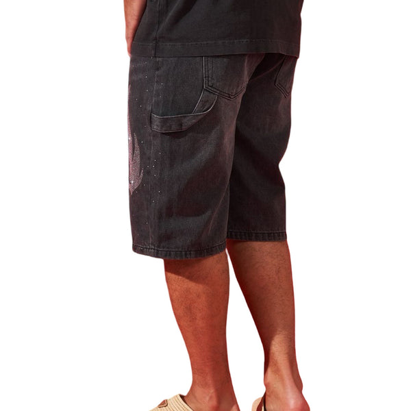 Duaa “Thriving” Flame Stone Shorts