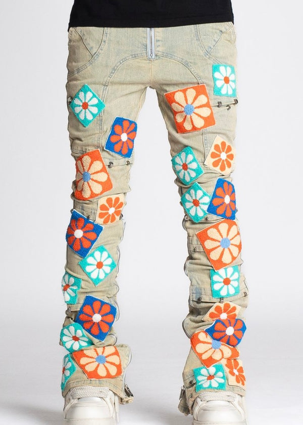 Guapi Vintage Flower Jeans