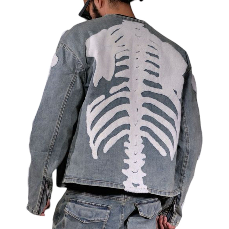 Vicious “Skeleton” Denim Jacket