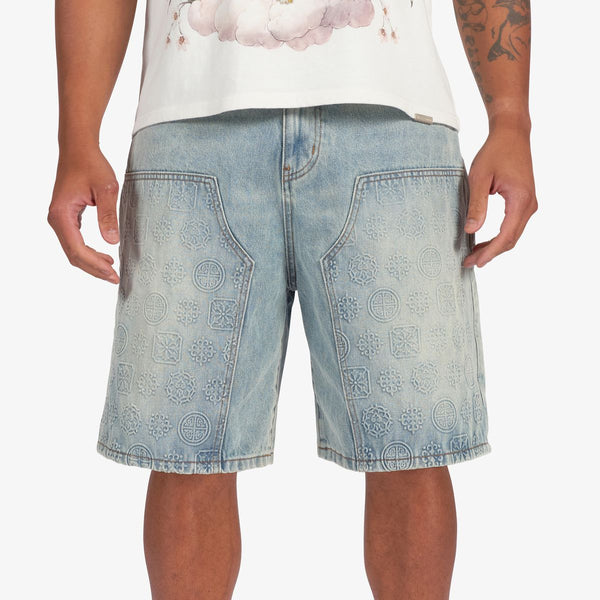 Sugarhill “Carloman” Embossed Stone Shorts
