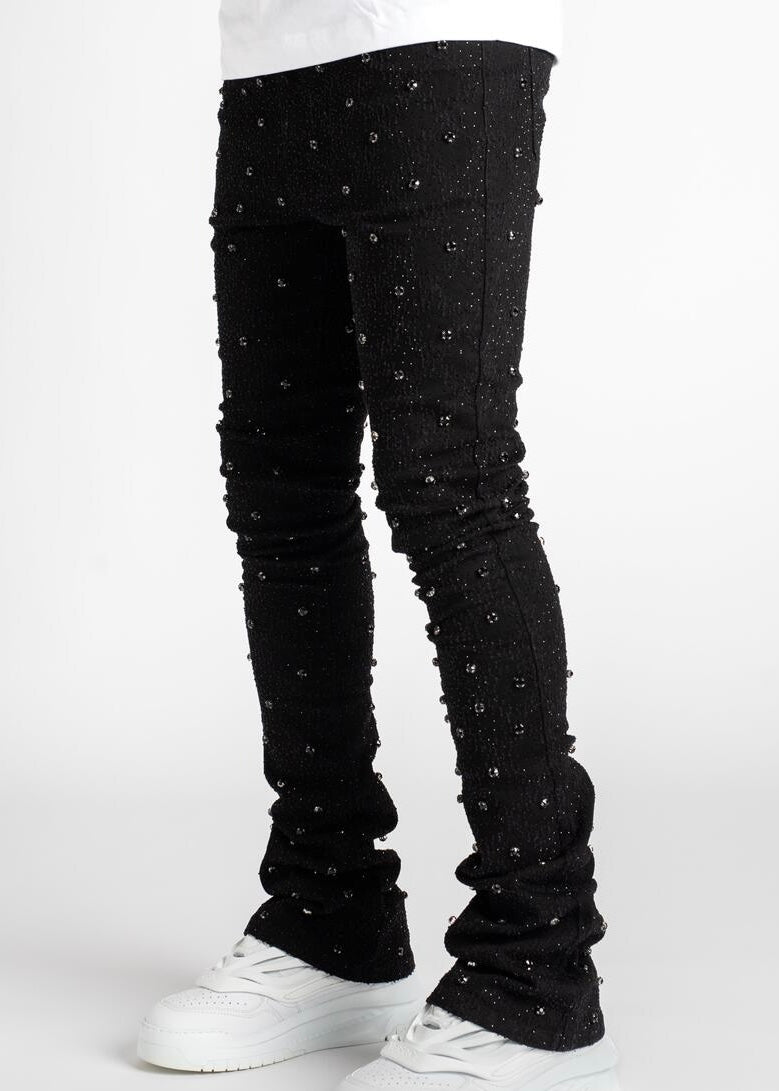 Guapi All Black Embellished Jeans