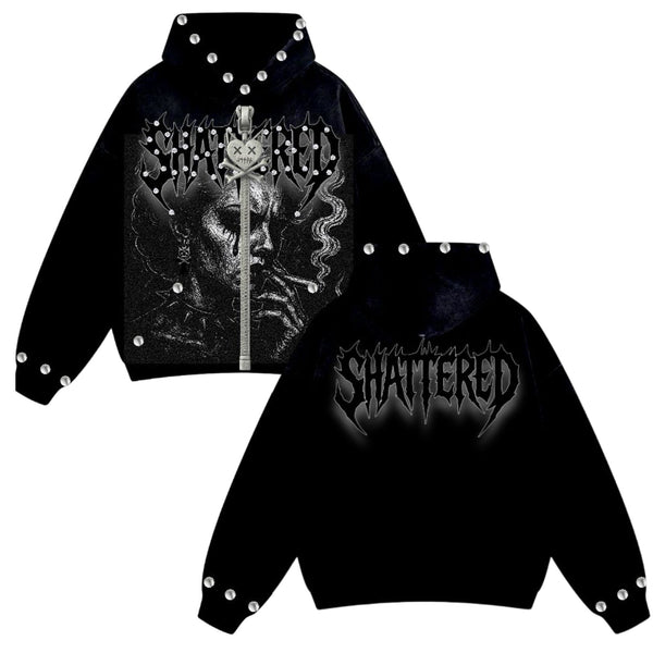Shattered Hearts “Anxiety” Black Hoodie