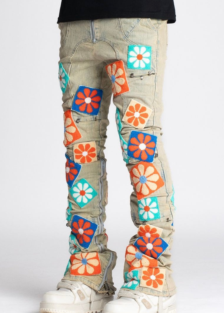 Guapi Vintage Flower Jeans