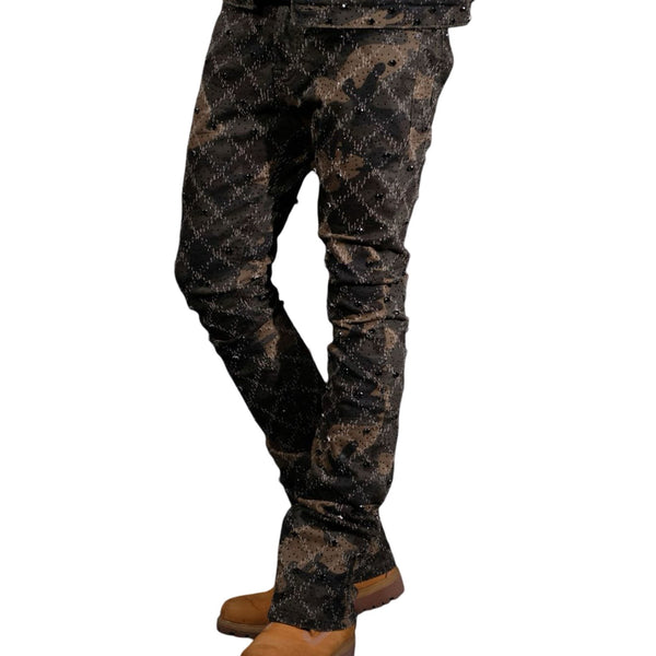 Vicious “Embellished Stone” Camo Jeans