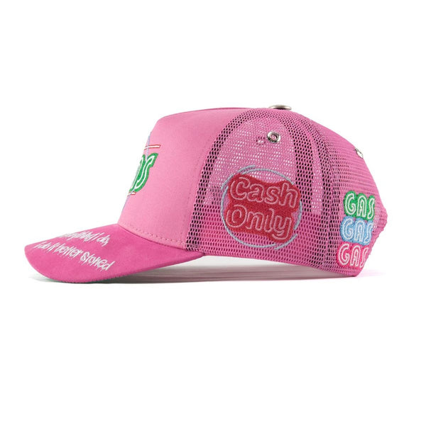 Gas Nyc “24/7” Pink Trucker Hat