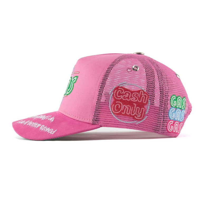 Gas Nyc “24/7” Pink Trucker Hat