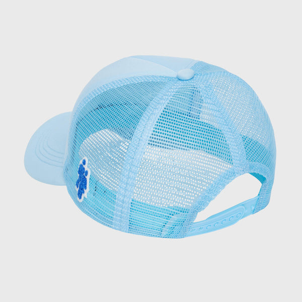 Homme Femme “Fake Love” Trucker Hat In Baby Blue
