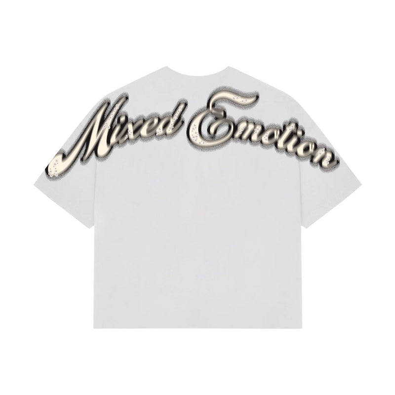 Mixed Emotion “Pearl” White Tee
