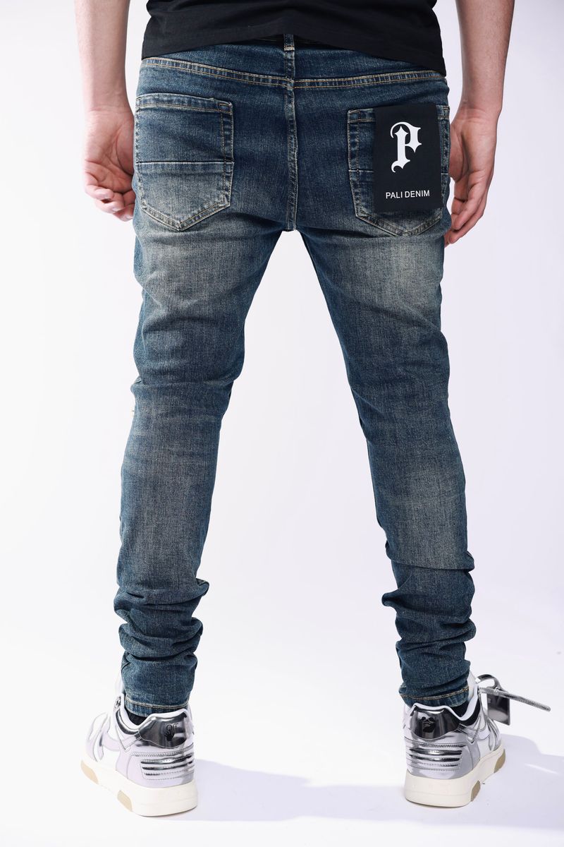 Pali “Ripped” Navy Blue Jeans (PL009)