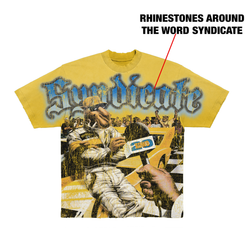 The Syndicate “Racing” Yellow Wash Tee