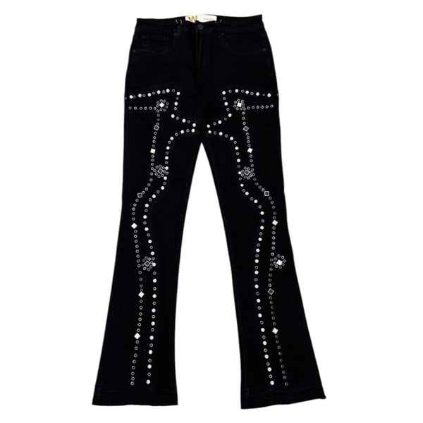 W By Waimea “Embellished” Black Jeans