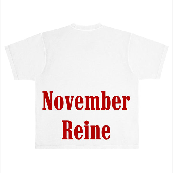 November Reine “Molotov Cocktail” Stones White Tee
