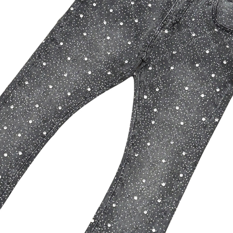 Vicious “Embellished Stone” Grey Jeans