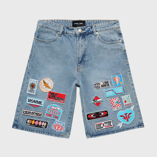 Homme Femme Road Trip Denim Shorts