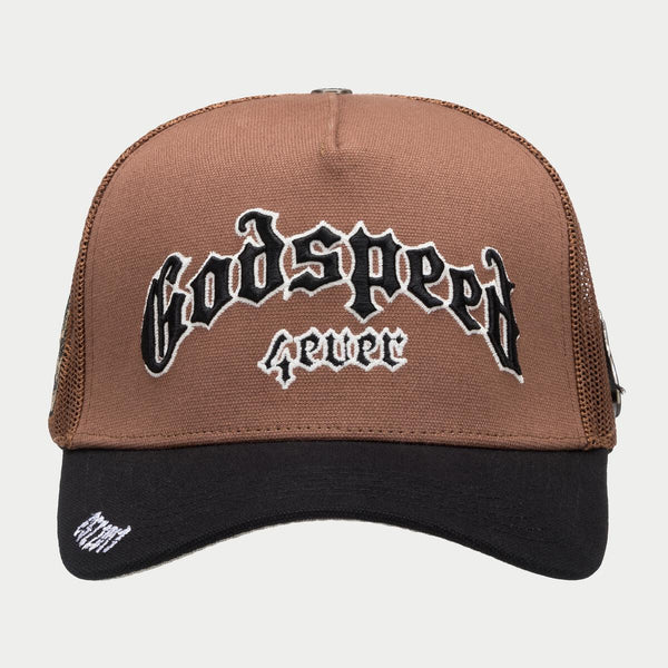 Godspeed “Forever” Taupe Trucker Hat