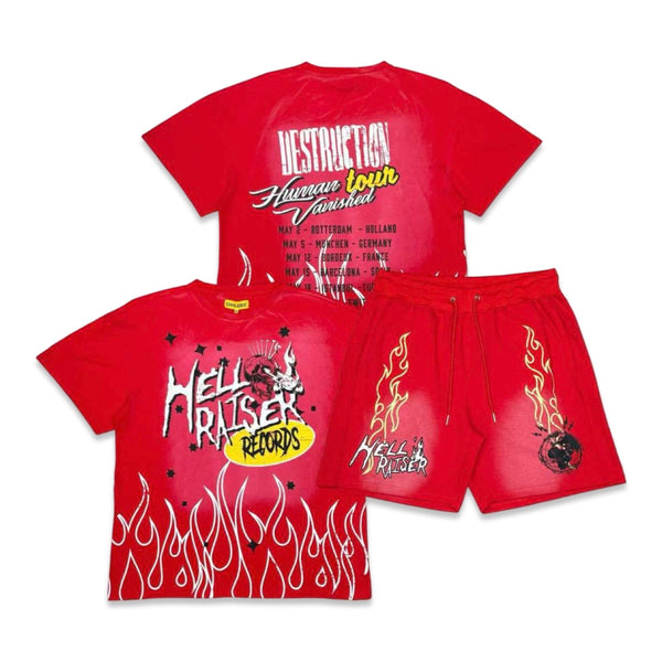 Civilized “Hell Raiser” Red Short Set