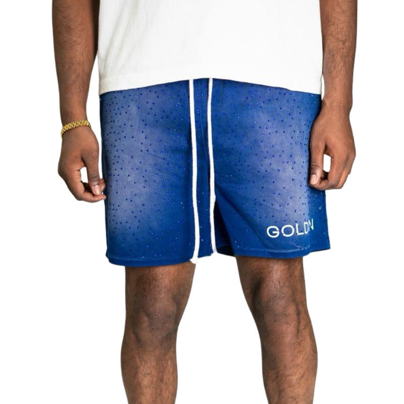 Golden “Summer Shorts” Vague Diamond Shorts