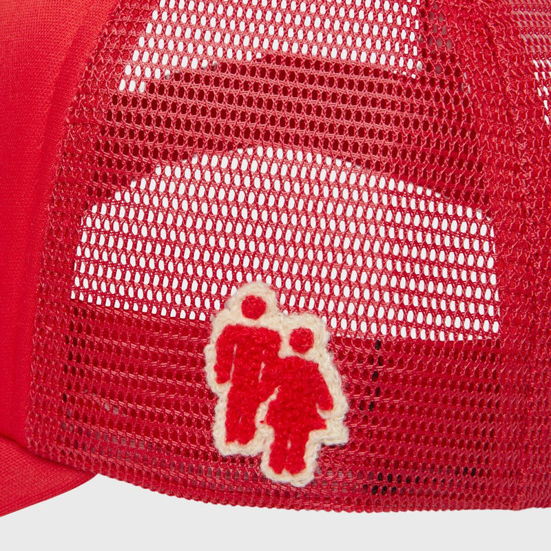 Homme Femme “Fake Love” Trucker Hat In Red