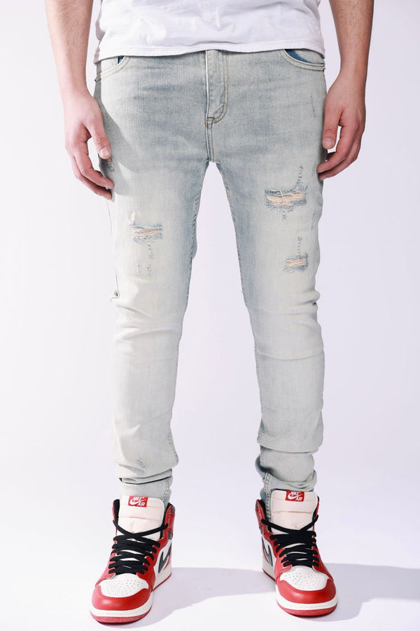 Pali “Ripped” Light Blue Jeans (PL010)